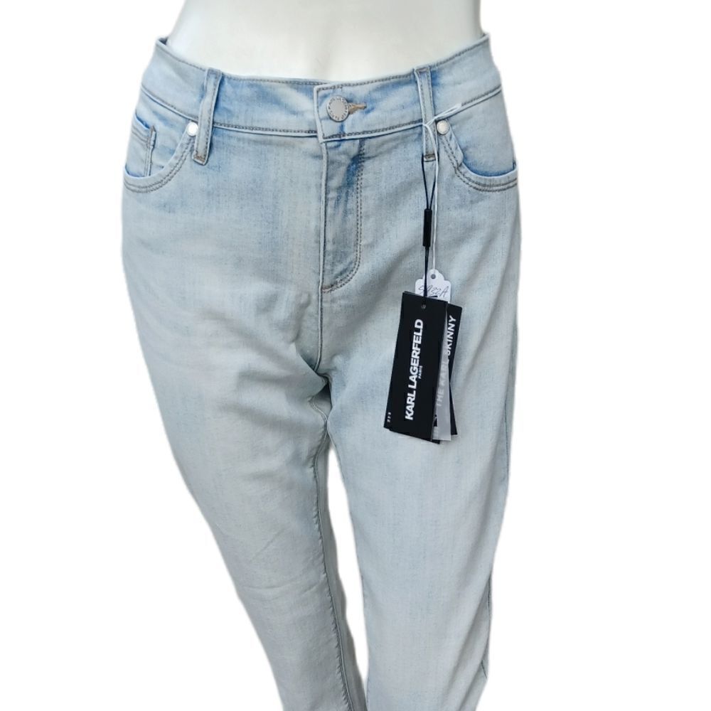 Karl Lagerfeld Light Wash Skinny Jeans
